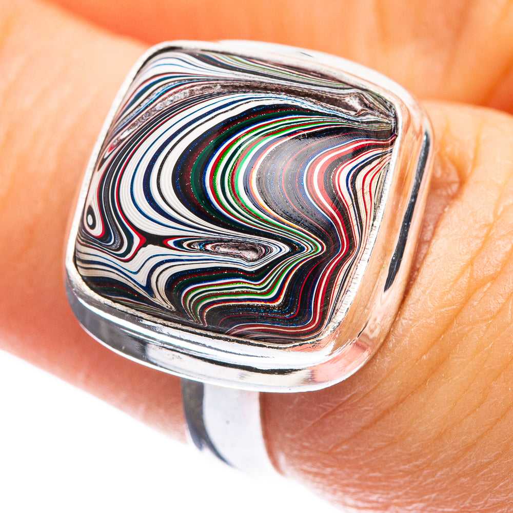 Fordite Ring Size 6.5 (925 Sterling Silver) R142947