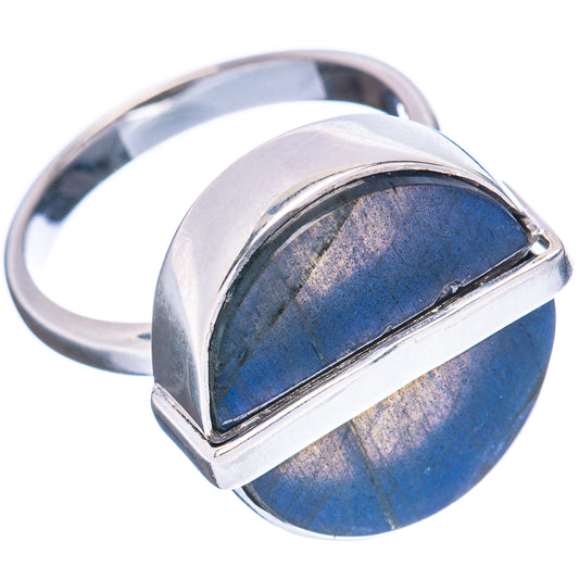 Premium Labradorite 925 Sterling Silver Ring Size 7.75 Ana Co R3616