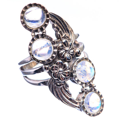 Rainbow Moonstone Ring Size 6 (925 Sterling Silver) R142163