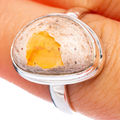 Rare Mexican Fire Opal Ring Size 7.5 (925 Sterling Silver) R145564