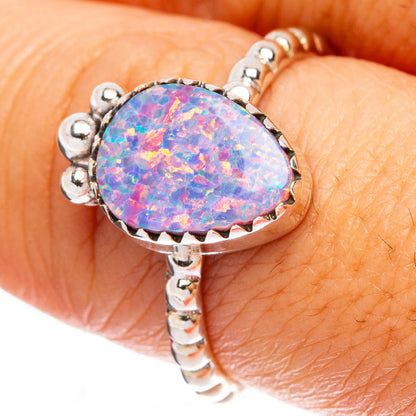 Synthetic Opal Ring Size 8 (925 Sterling Silver) R146302