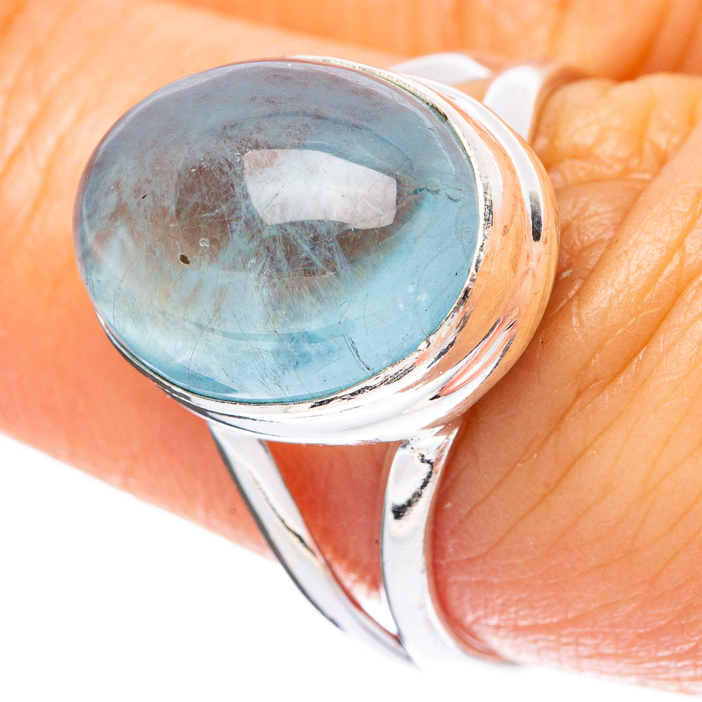 Aquamarine Ring Size 7.75 (925 Sterling Silver) R4203