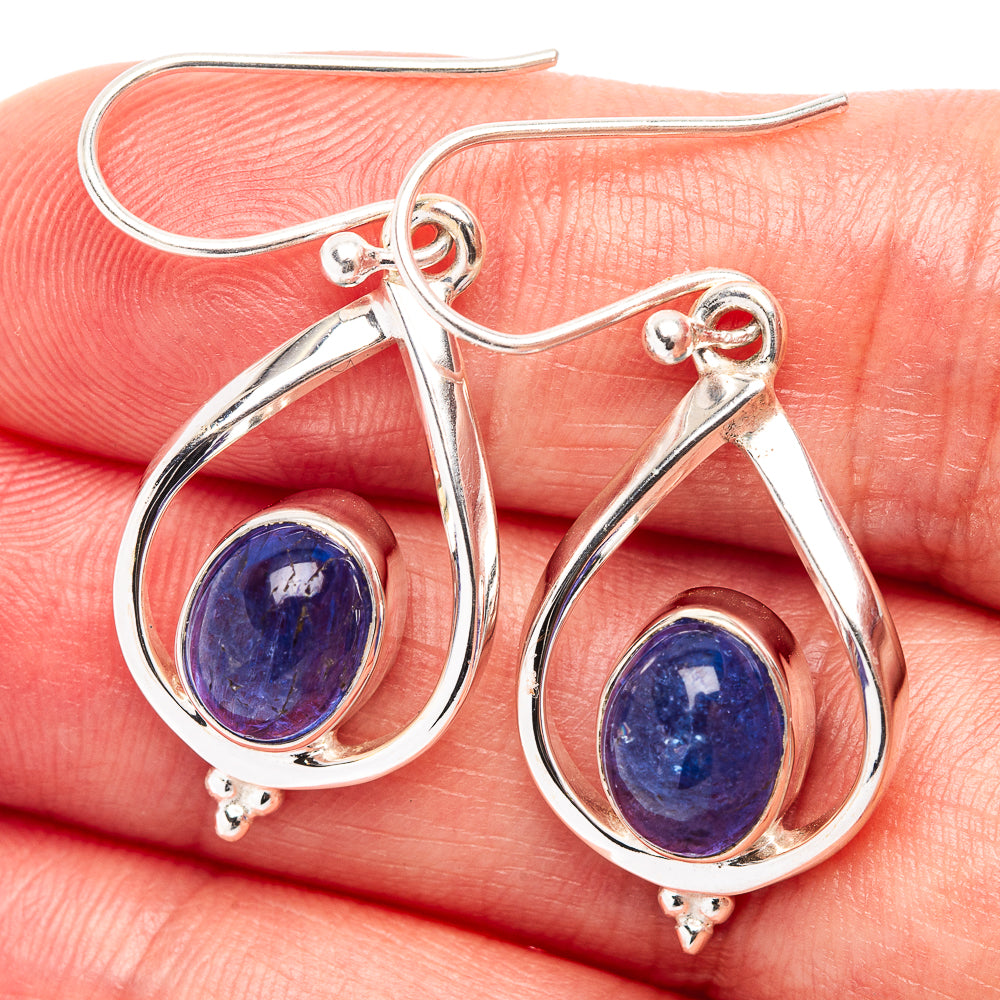 Premium Tanzanite Earrings 1 1/2" (.925 Sterling Silver)