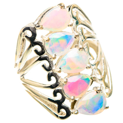 Faceted Ethiopian Opal Ring Size 6.5 (925 Sterling Silver) RING139194