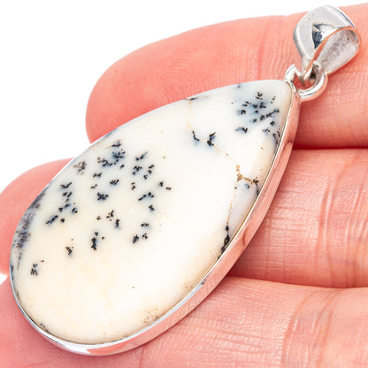 Dendritic Opal Pendant 1 7/8" (925 Sterling Silver) P42179