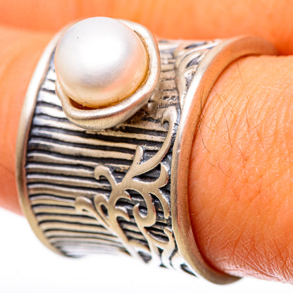 Large Cultured Pearl Ring Size 7.75 (925 Sterling Silver) RING138971