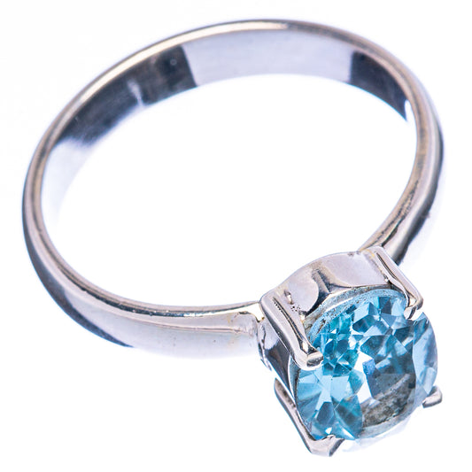 Value Blue Topaz Ring Size 7 (925 Sterling Silver) R3342