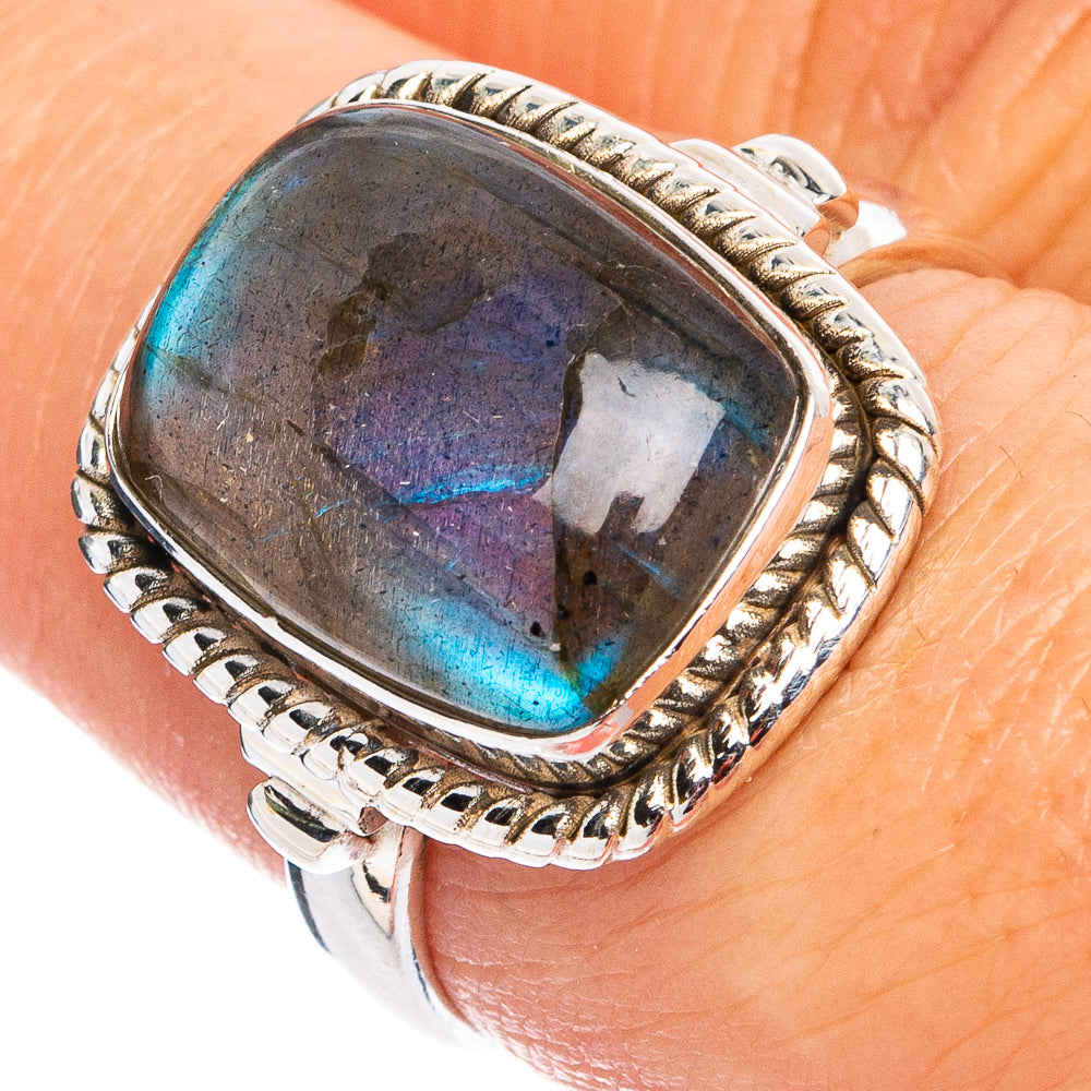 Labradorite Ring Size 7.25 (.925 Sterling Silver)