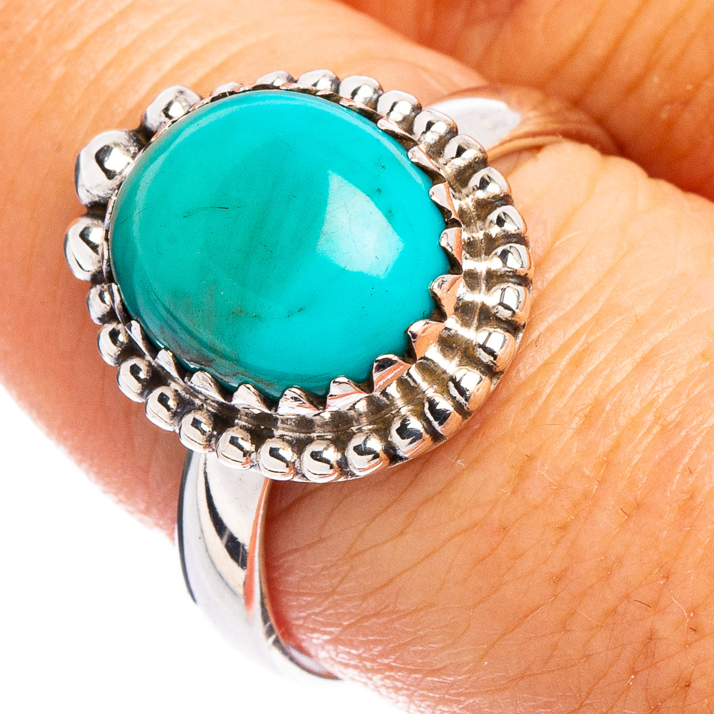 Rare Kingman Turquoise Ring Size 9 (.925 Sterling Silver)