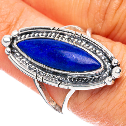 Premium Lapis Lazuli 925 Sterling Silver Ring Size 6.75 Ana Co R3607