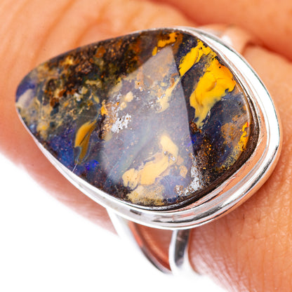 Boulder Opal Ring Size 9 (925 Sterling Silver) R145162