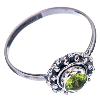 Peridot Dainty Ring Size 8.75 (925 Sterling Silver) R145769