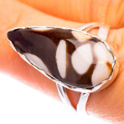 Peanut Wood Jasper Ring Size 7.25 (925 Sterling Silver) R141485