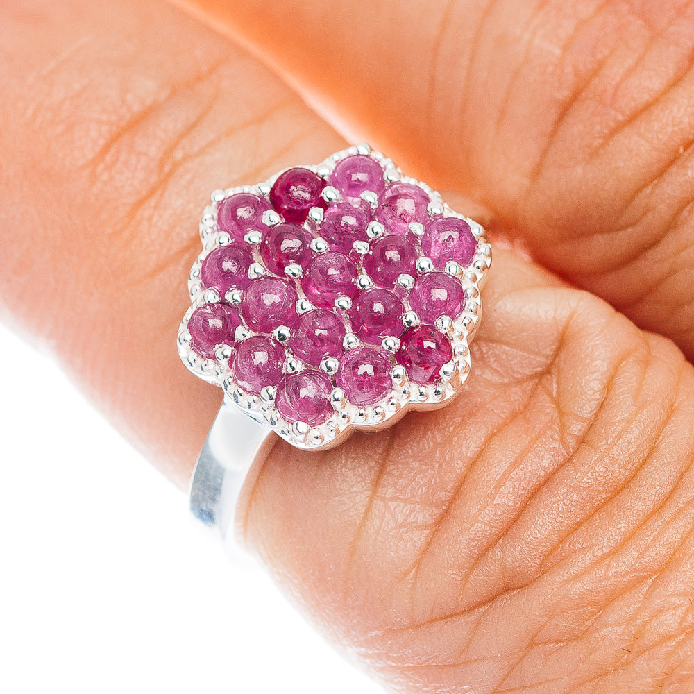 Premium Burmese Ruby Ring Size 7 (.925 Sterling Silver)