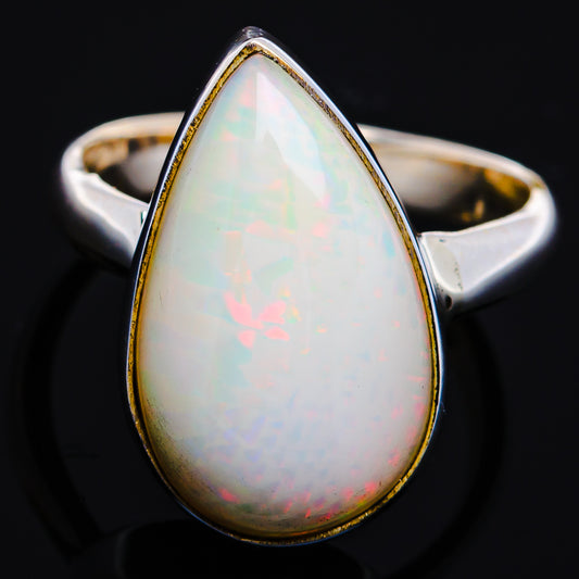 Premium Ethiopian Opal Ring Size 5 Adjustable (.925 Sterling Silver)