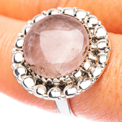 Rose Quartz Ring Size 8.5 (925 Sterling Silver) R3959