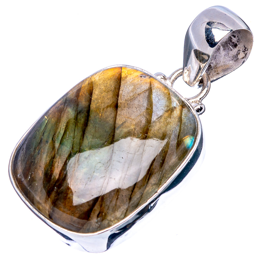 Labradorite Pendant 1 1/2" (925 Sterling Silver) P43153