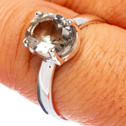 Green Amethyst Ring Size 8.75 (925 Sterling Silver) R146408
