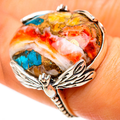 Spiny Oyster Turquoise 925 Sterling Silver Ring Size 7 (925 Sterling Silver) RING139596