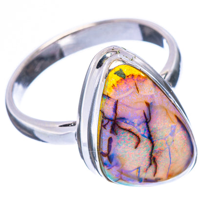 Rare Sterling Opal Ring Size 9 (925 Sterling Silver) R2298