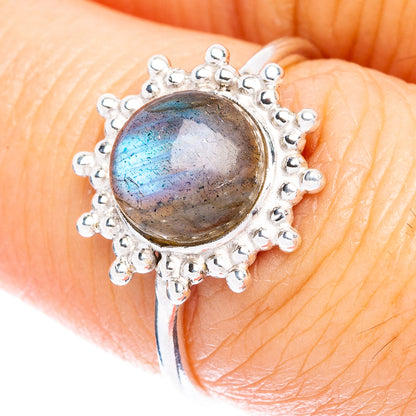 Labradorite Dainty Ring Size 6.75 (925 Sterling Silver) R146986