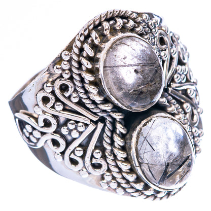 Tourmalinated Quartz Ring Size 7.5 (925 Sterling Silver) R4241