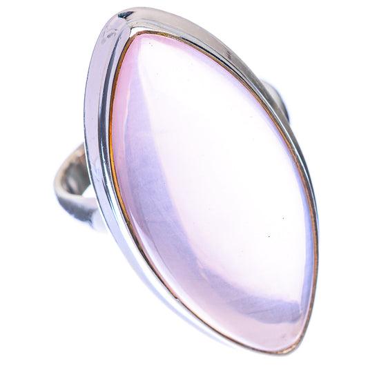Large Rose Quartz Ring Size 7 (925 Sterling Silver) R141369