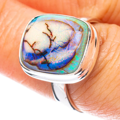 Rare Sterling Opal Ring Size 7.25 (925 Sterling Silver) R3036