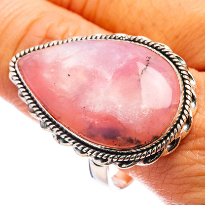 Large Pink Opal Ring Size 11.25 (925 Sterling Silver) R142879