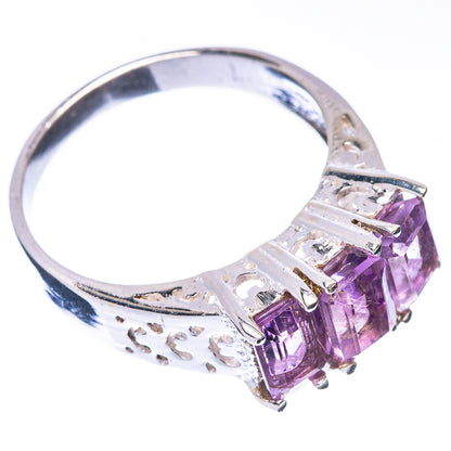 Faceted Amethyst Ring Size 6.75 (925 Sterling Silver) R5690