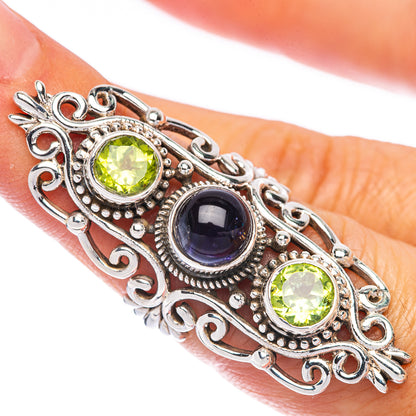 Large Tanzanite, Peridot Ring Size 6 (925 Sterling Silver) R144803