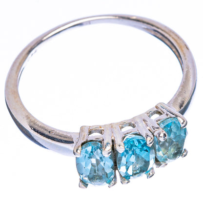 Blue Topaz Dainty Ring Size 7.75 (925 Sterling Silver) R146947