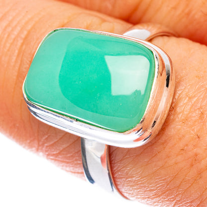 Chrysoprase Ring Size 8.75 (925 Sterling Silver) R2007