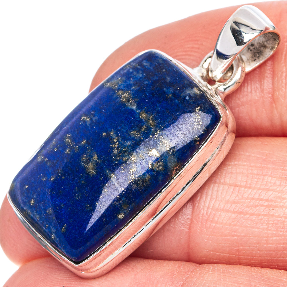 Lapis Lazuli Pendant 1 3/8" (925 Sterling Silver) P41452