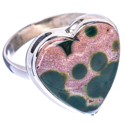 Ocean Jasper Ring Size 9 (925 Sterling Silver) R1558