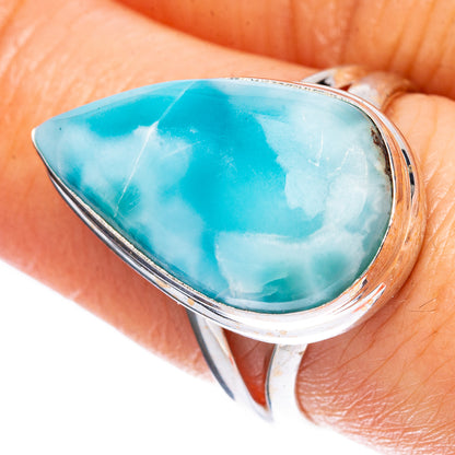 Larimar Ring Size 8 (925 Sterling Silver) R2374