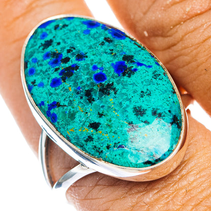 Premium Blue Bird Azurite Ring Size 10 (.925 Sterling Silver)