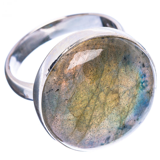 Labradorite Ring Size 7.5 (925 Sterling Silver) R4641