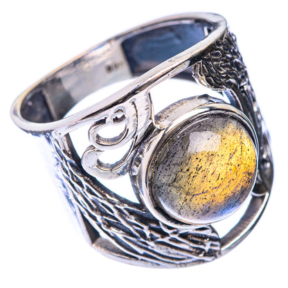 Labradorite Ring Size 6 (925 Sterling Silver) R141342