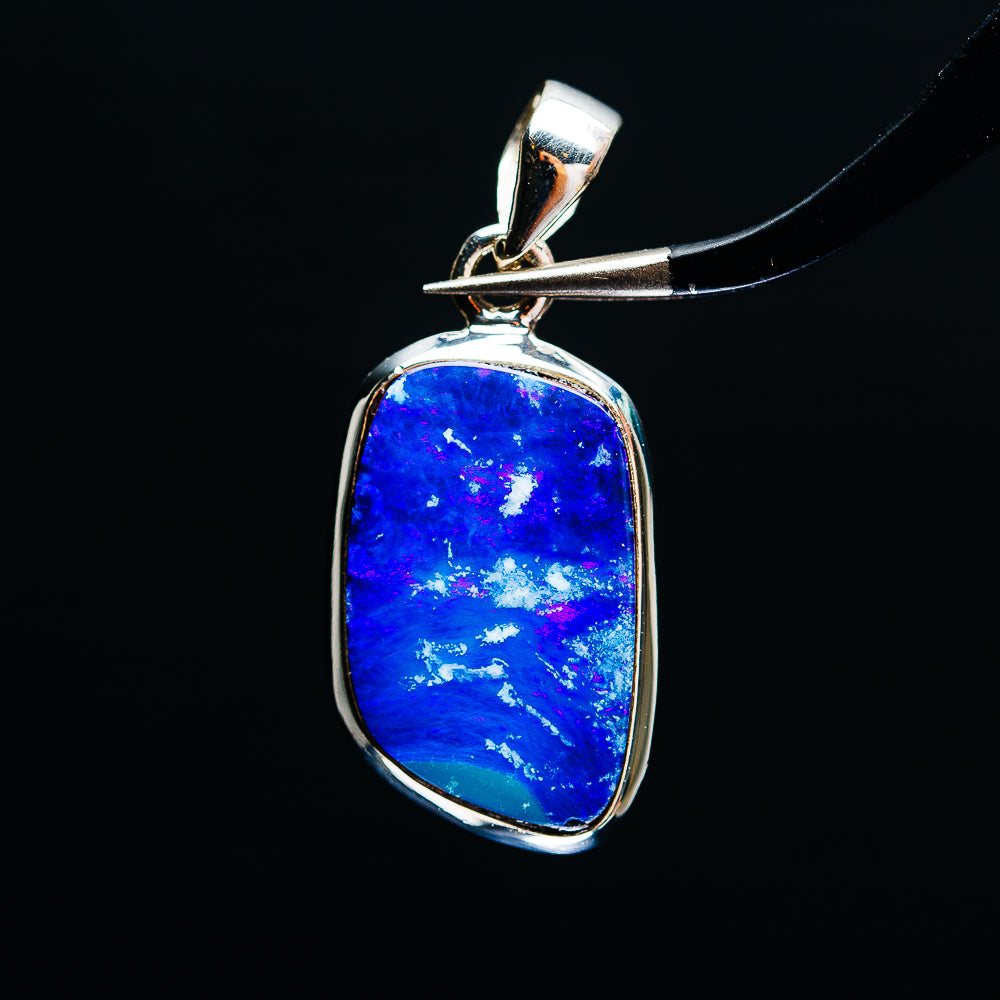 Premium Australian Fire Opal Pendant  1 3/8" (.925 Sterling Silver)