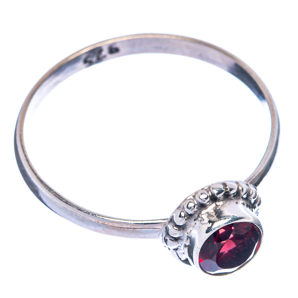 Garnet Dainty Ring Size 6.5 (925 Sterling Silver) R145397