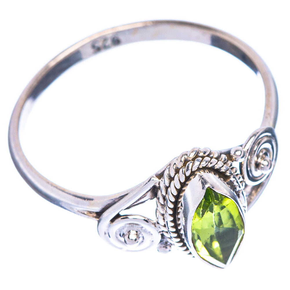 Peridot Dainty Ring Size 6.5 (925 Sterling Silver) R1148