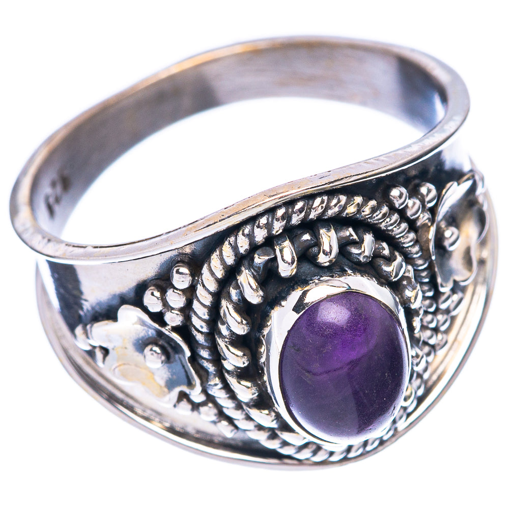 Amethyst 925 Sterling Silver Ring Size 8 (925 Sterling Silver) R5416