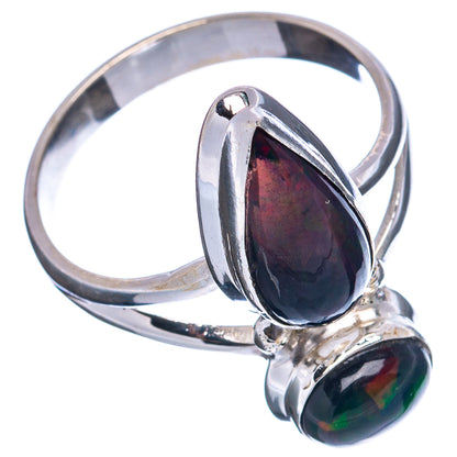 Premium Black Opal Ring Size 10 (.925 Sterling Silver)