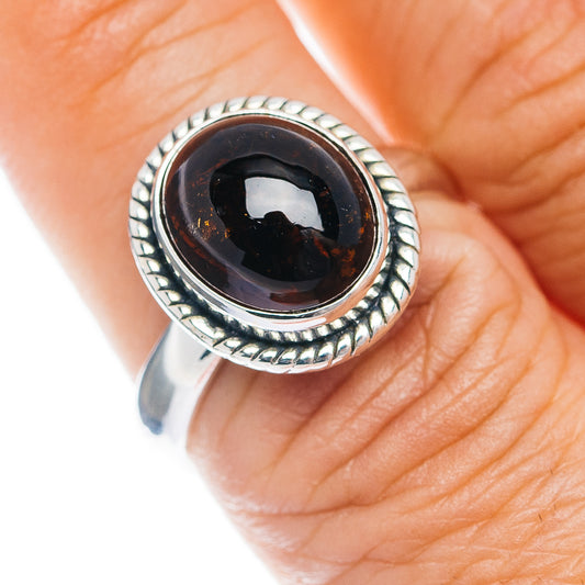 Premium Orange Tourmaline Ring Size 8 (.925 Sterling Silver)