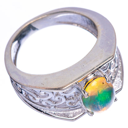 Rare Ethiopian Opal Ring Size 7.75 (925 Sterling Silver) R146028