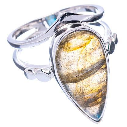 Premium Labradorite 925 Sterling Silver Ring Size 7 (925 Sterling Silver) R2715