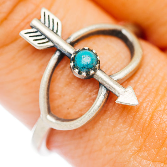 Mojave Turquoise Arrow Ring Size 10 (.925 Sterling Silver)