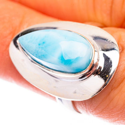 Larimar 925 Sterling Silver Ring Size 6 (925 Sterling Silver) RING140308