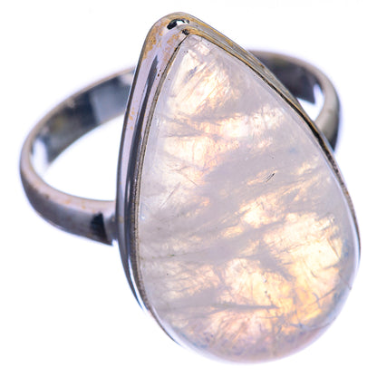 Rainbow Moonstone Ring Size 9 (925 Sterling Silver) R142164